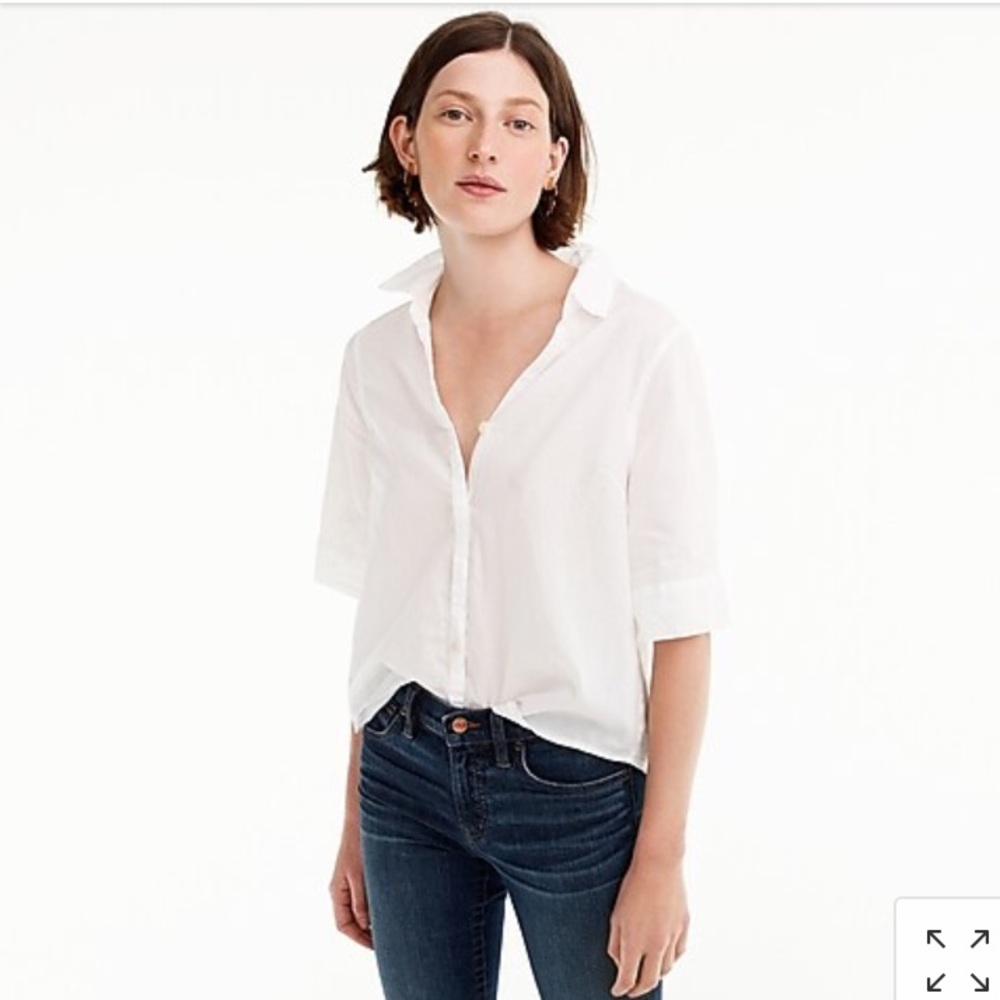 J Crew Short-sleeve button-up shirt size xxs